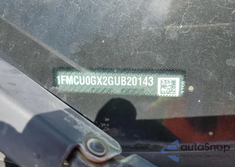 2016 Ford Escape Se from USA, damaged, VIN 1FMCU0GX2GUB20143